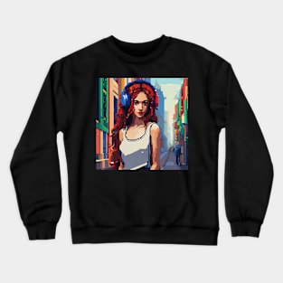 pixel girl Crewneck Sweatshirt